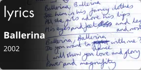 lyrics Ballerina 2002