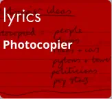 lyrics Photocopier