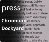 press Chromium Dockyard