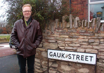 Me standing on Gauk Street in December 2007, not far from the house where I lived. You can see the sign for the Waggon and Horses pub reflected in the window. Why I didn't take a photo of the pub is beyond me
