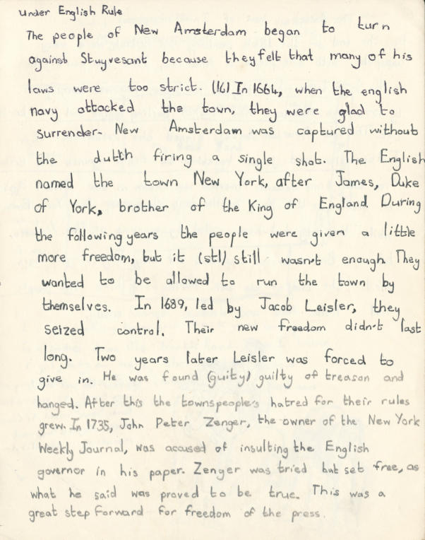 Under English Rule