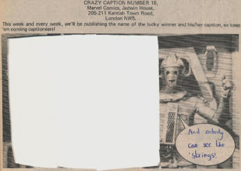 Crazy Caption No 16 - with the picture missing