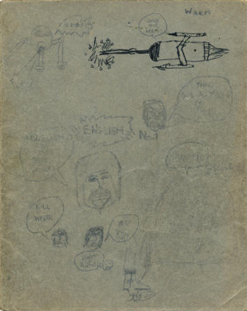 English 1, defaced in pencil