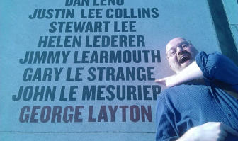 The joy of discovering one's own name on the Comedy Carpet, Blackpool 2015