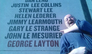The joy of discovering one's own name on the Comedy Carpet, Blackpool 2015