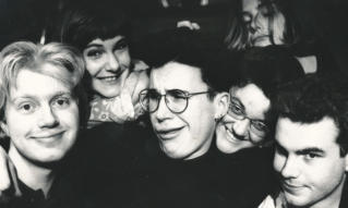 Oxford 1991: Waen Shepherd, Liz Edwards, Tom Bainton, Polly Faber, Tracey Hill, Keiron Self