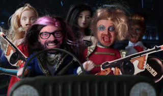 Gary Le Strange with Captain Ango Pango (Tim Hope), from Shut Up DJ (2016)