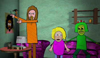 English 1, defaced in pencil