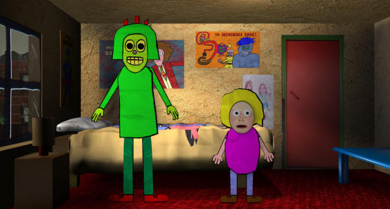 English 1, defaced in pencil